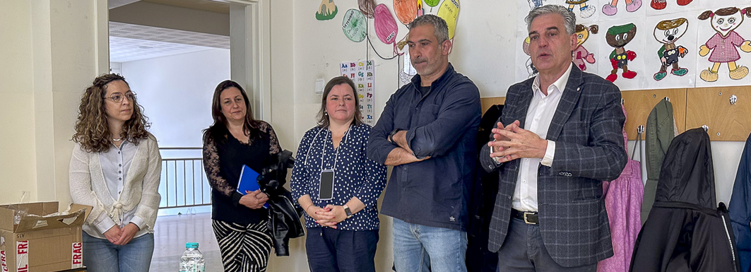 A investigadora Marlene Lúcio veio hoje à escola 